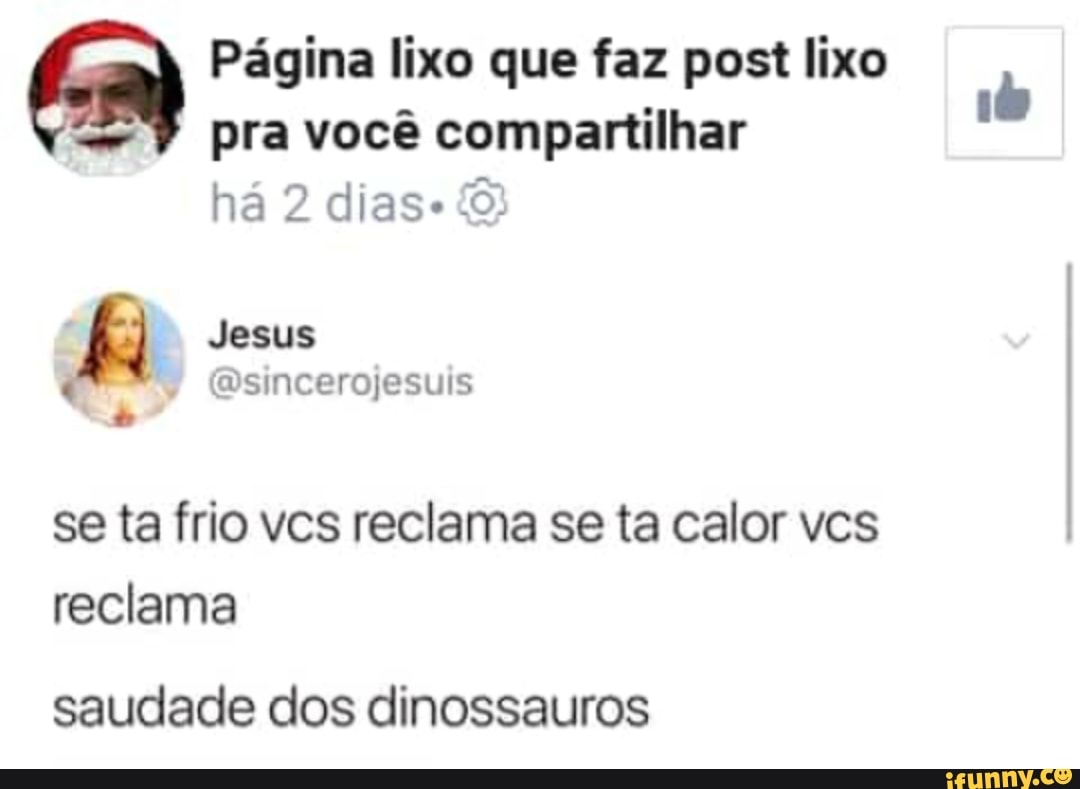 Págin - Página lixo que faz post lixo pra você compartilhar