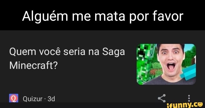 Qual r de minecraft voce seria