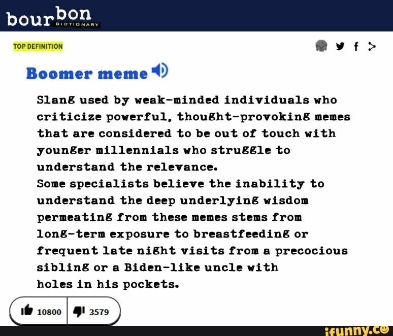 Urban Dictionary - Boomer holes 