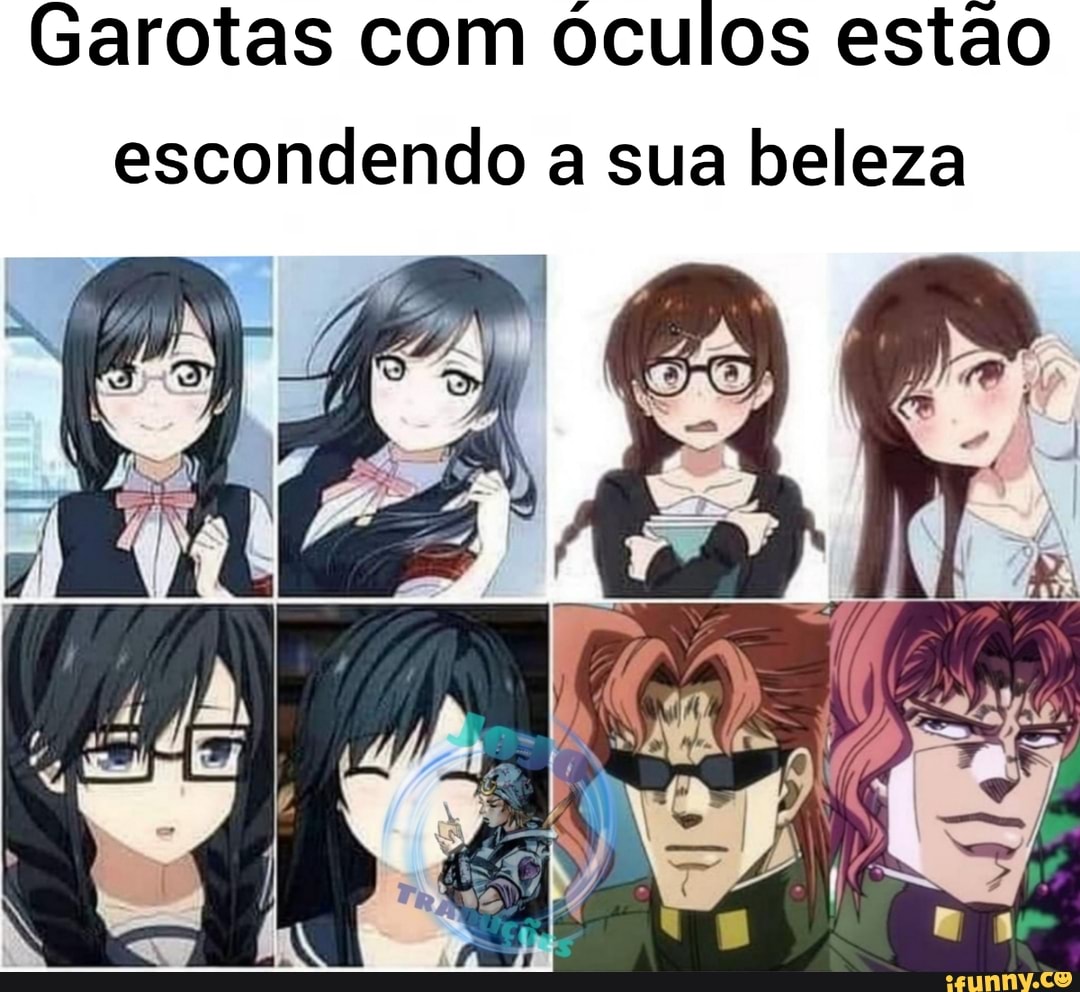 Anime Memes Br - Eu acho que é o de óculos e Blusa verde