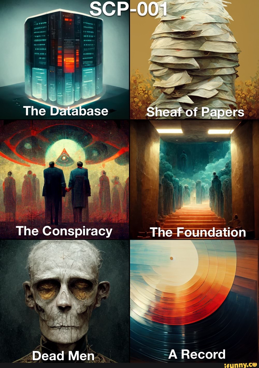 SCP-001 The Database Sheaf of Papers The Conspiracy The Foundation Dead Men  A Record - iFunny Brazil