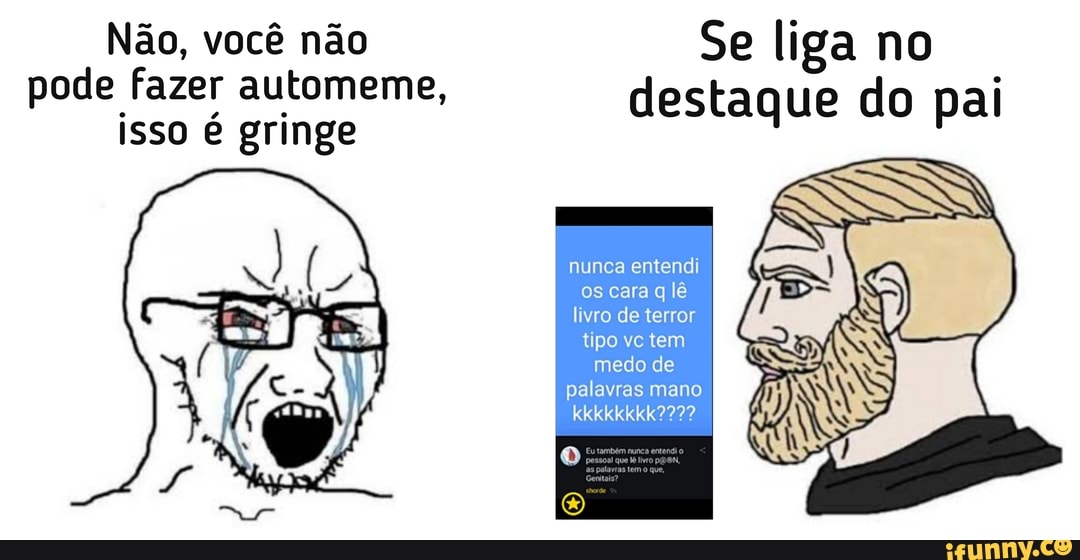 Ace Memes™ 💜🌈 on X: quero ver o bloqueio psicológico que vai te defender  dessa agora  / X