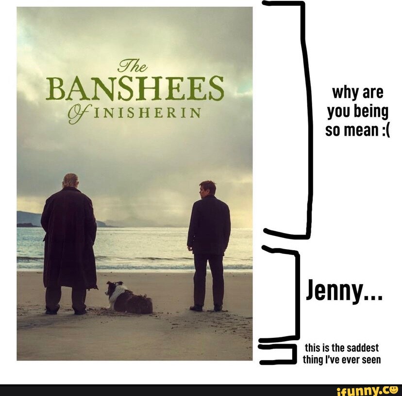 The BANSHEES why are (Y INISHERIN Jenny this is the saddest thing I've  ever seen - iFunny Brazil