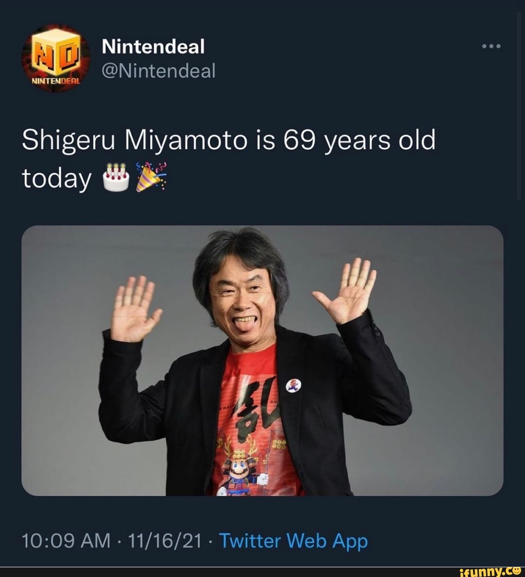 Shigeru Miyamoto RIP memes