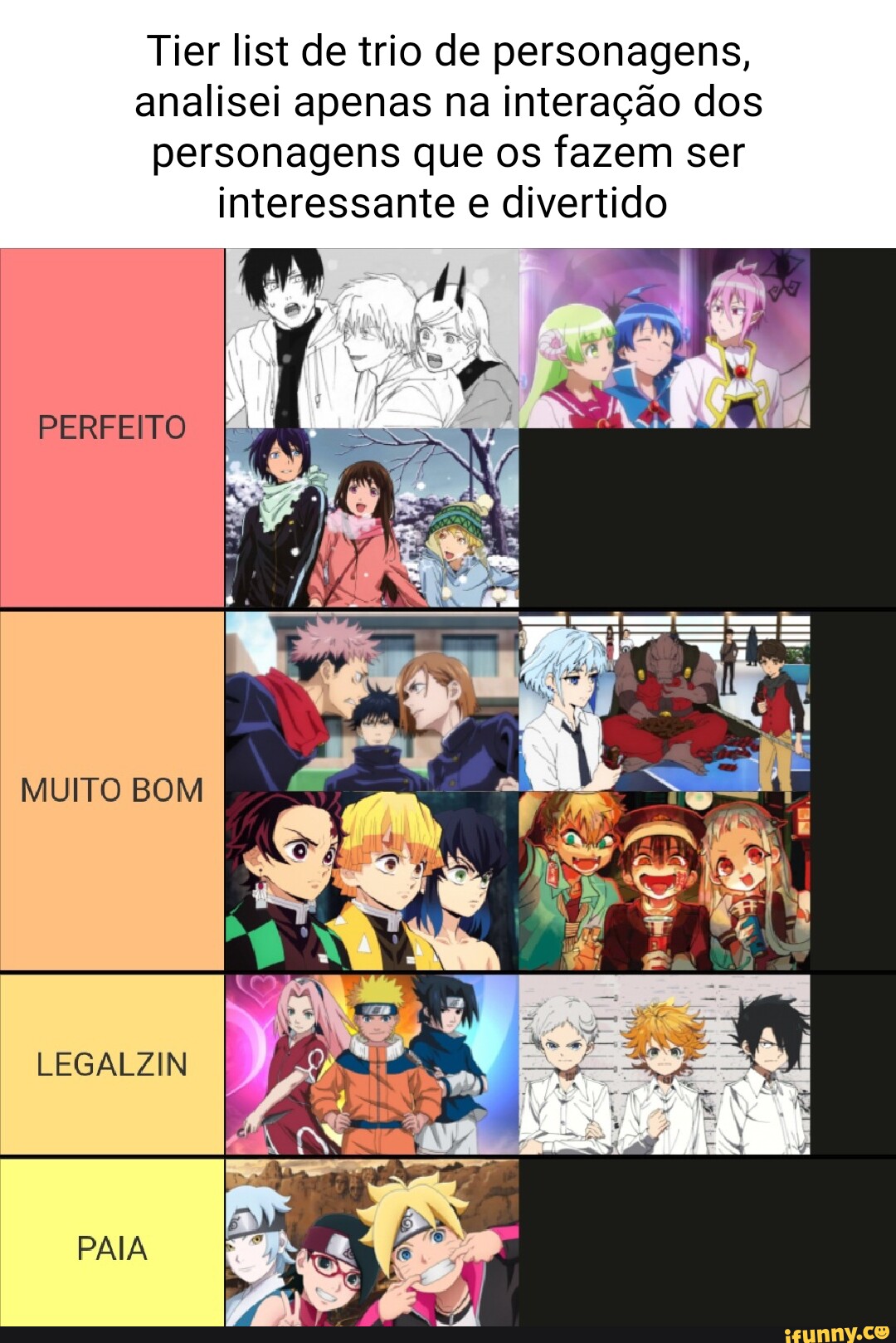 Animes Tier List