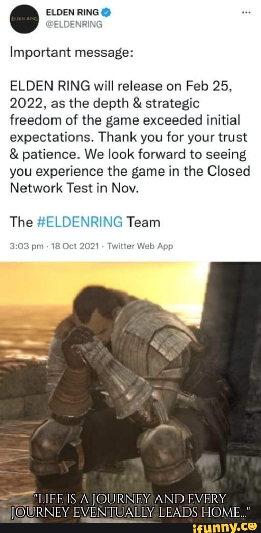 Congratulations, you played yourself! : r/Eldenring