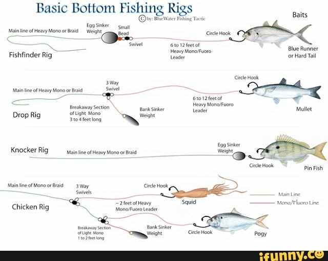 Basic Bottom Fishing Rigs MeWatcr Ping Tactic 'Swivel 12