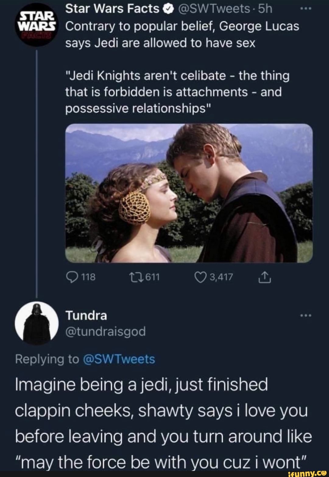 Yes Virginia, the Jedi in STAR WARS do have sex. - The Beat