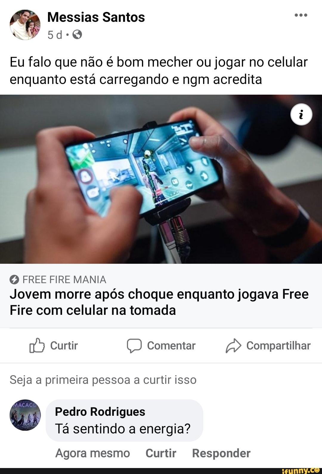 FREE FIRE - AGORA JOGANDO NO CELULAR! 