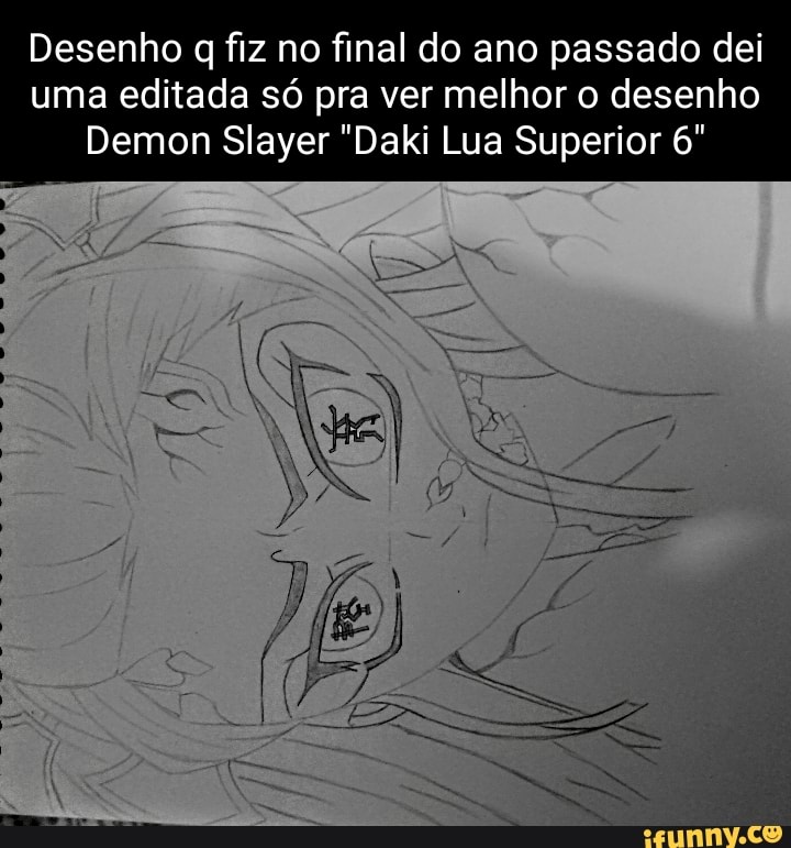 Desenho do demon slayer