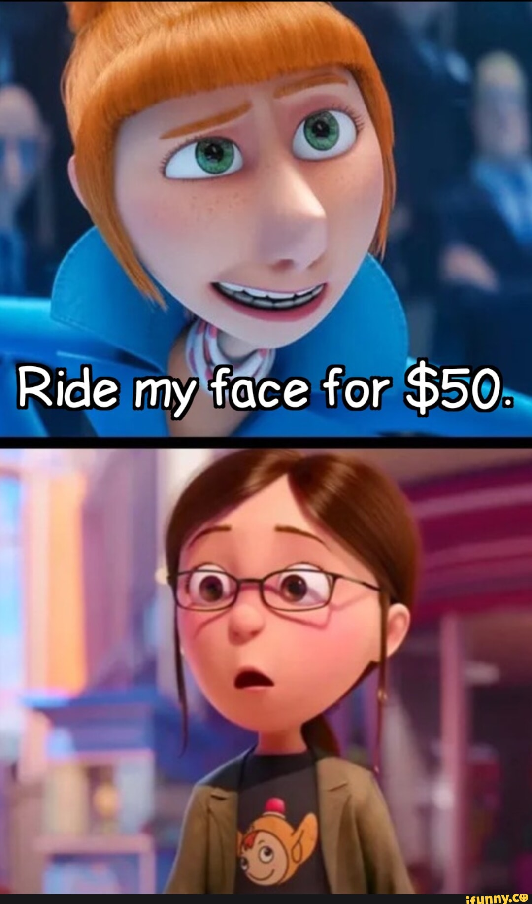 Ride my face for $50. - iFunny Brazil