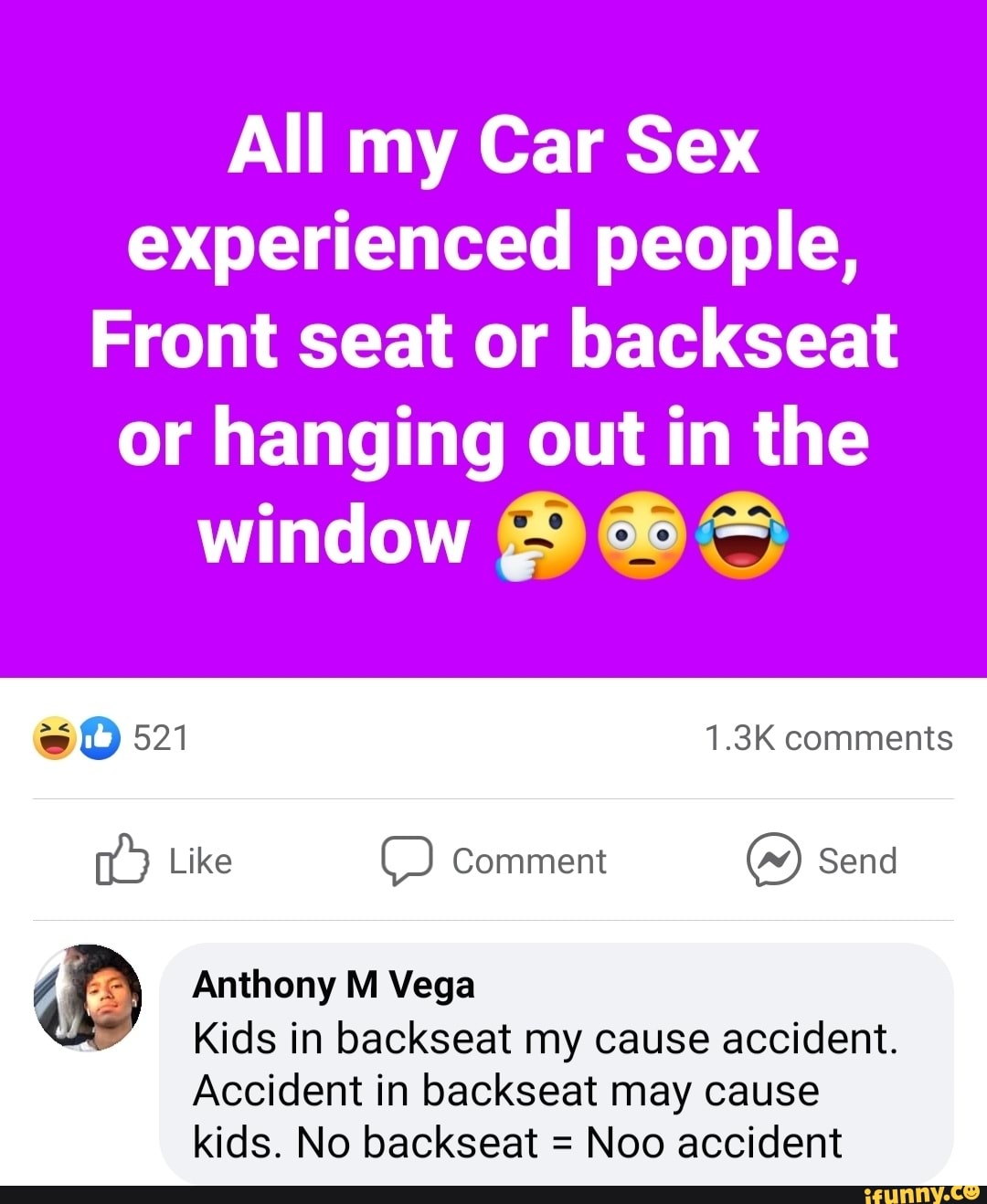 All my Car Sex experienced people, Front seat or backseat or hanging out in  the window