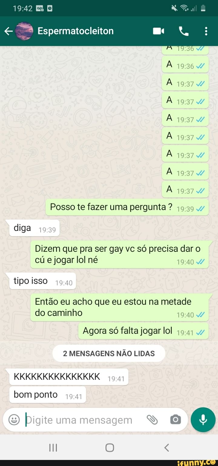 Só é gay quem da o cu e jogar lol BI SELECT O Digiteumamensagem Y O a -  iFunny Brazil