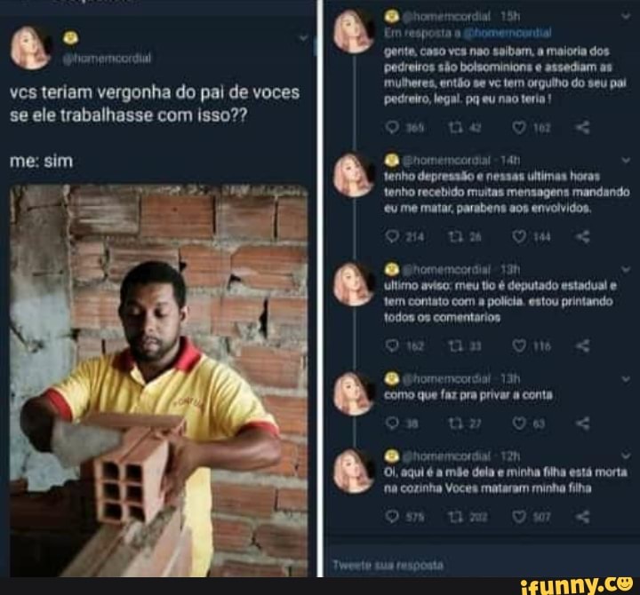 Celé a vergonha da profissão! - iFunny Brazil