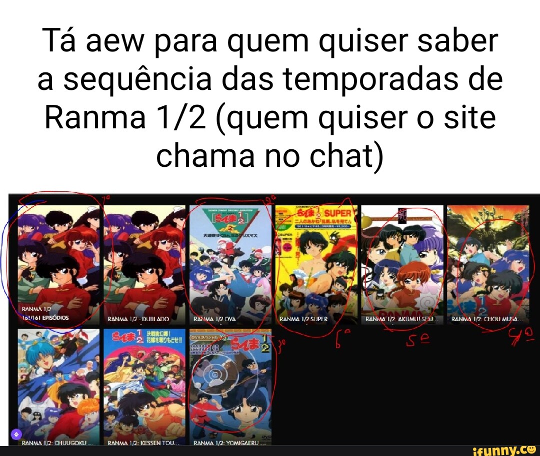 ranma 1/2 dublado todos os episódios