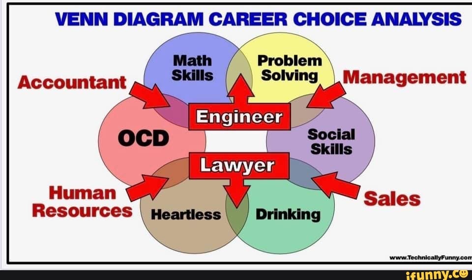 VENN DIAGRAM CAREER CHOICE ANALYSIS Accountant I Solving I Management