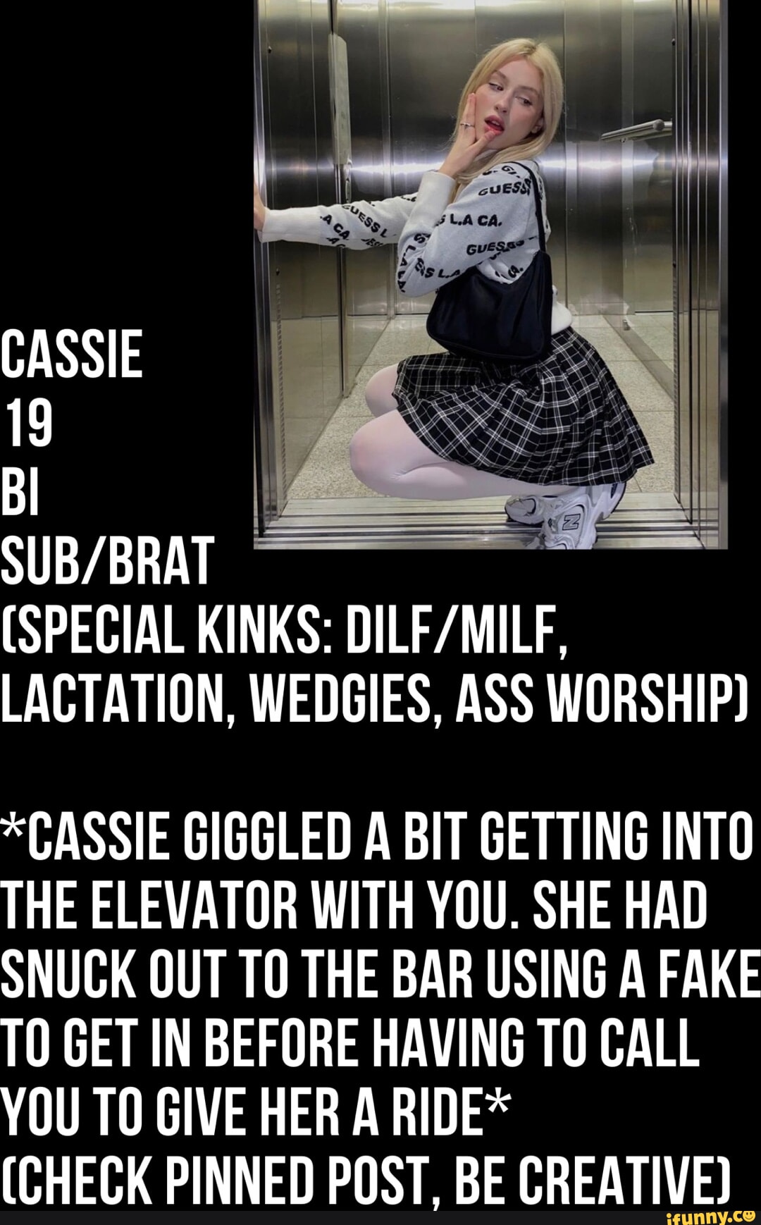 CASSIE 19 Bl (SPECIAL KINKS: LACTATION, WEDGIES, ASS WORSHIP) 