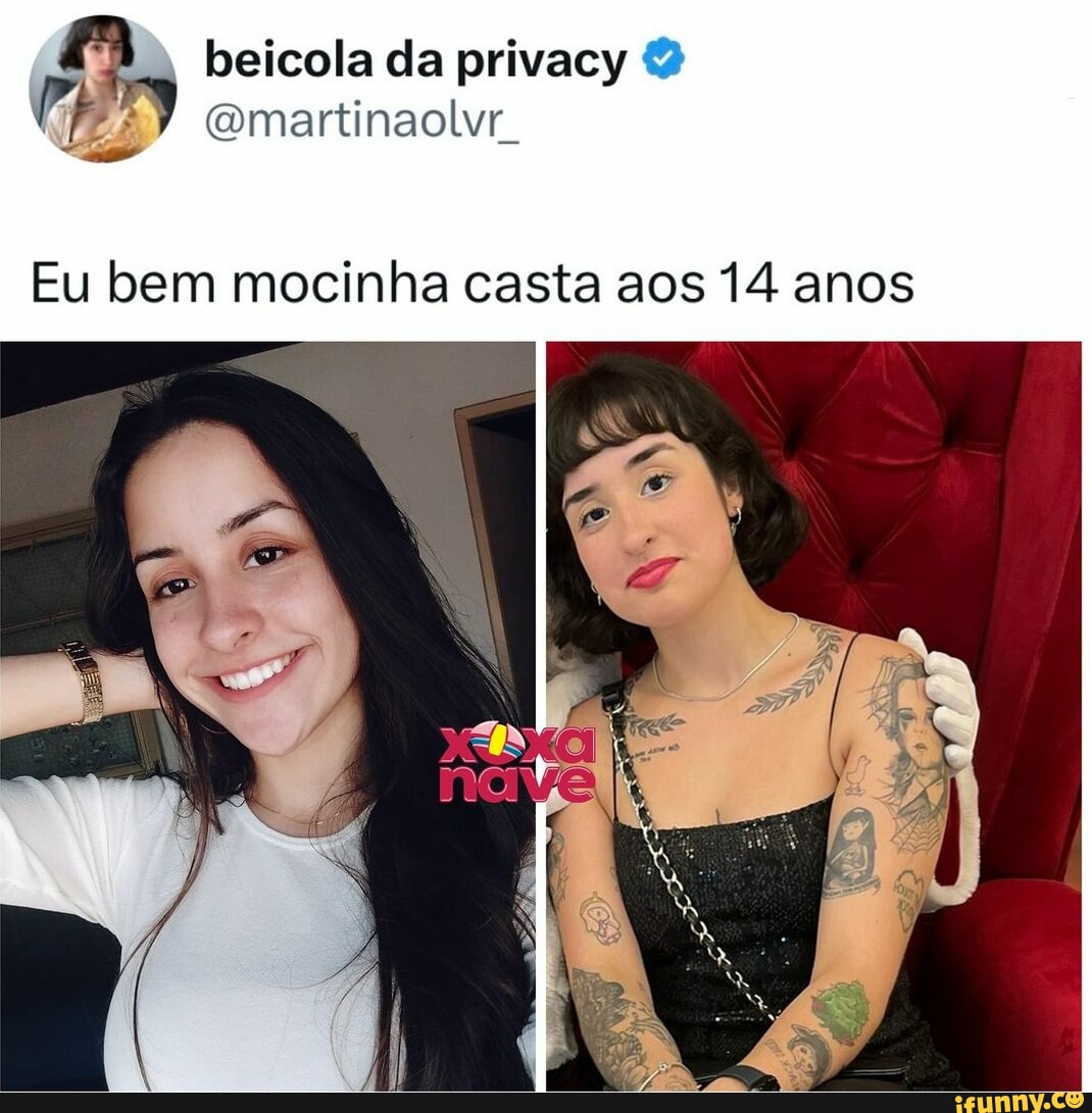 Beicola da privacy Wi (omartinaolvr. Eu bem mocinha casta aos 14 anos -  iFunny Brazil