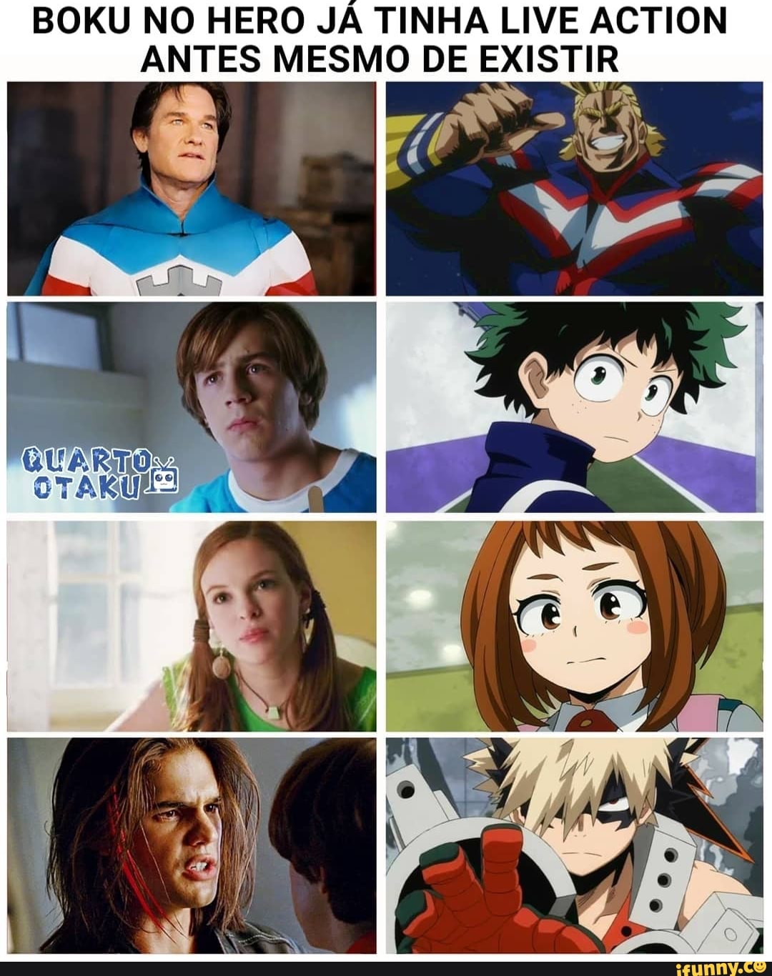 BOKU NO HERO JÁ TINHA LIVE ACTION ANTES MESMO DE EXISTIR OTA - iFunny Brazil