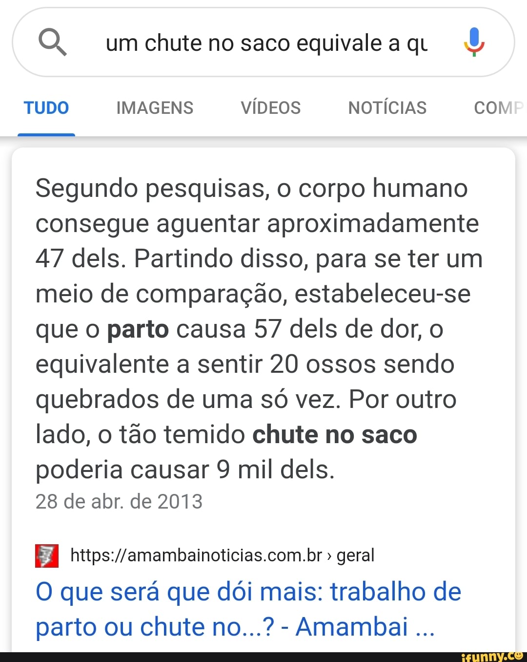 Q um chute no saco equivale a qt 5 Segundo pesquisas, o corpo humano  consegue aguentar