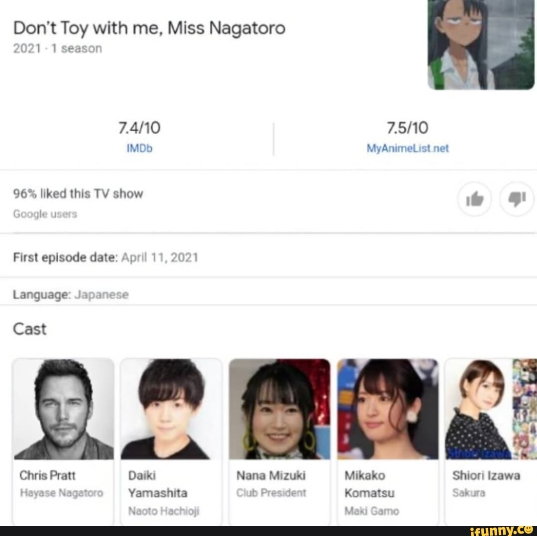 Don't Toy with Me, Miss Nagatoro (TV Series 2021–2023) - IMDb