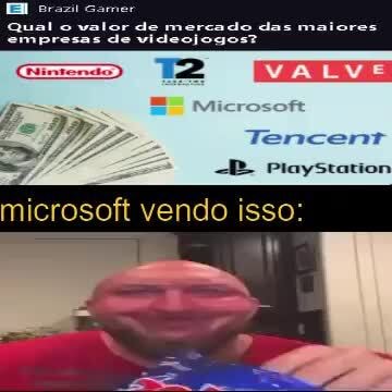 Qual o valor de mercado das maiores empresas de videojogos?