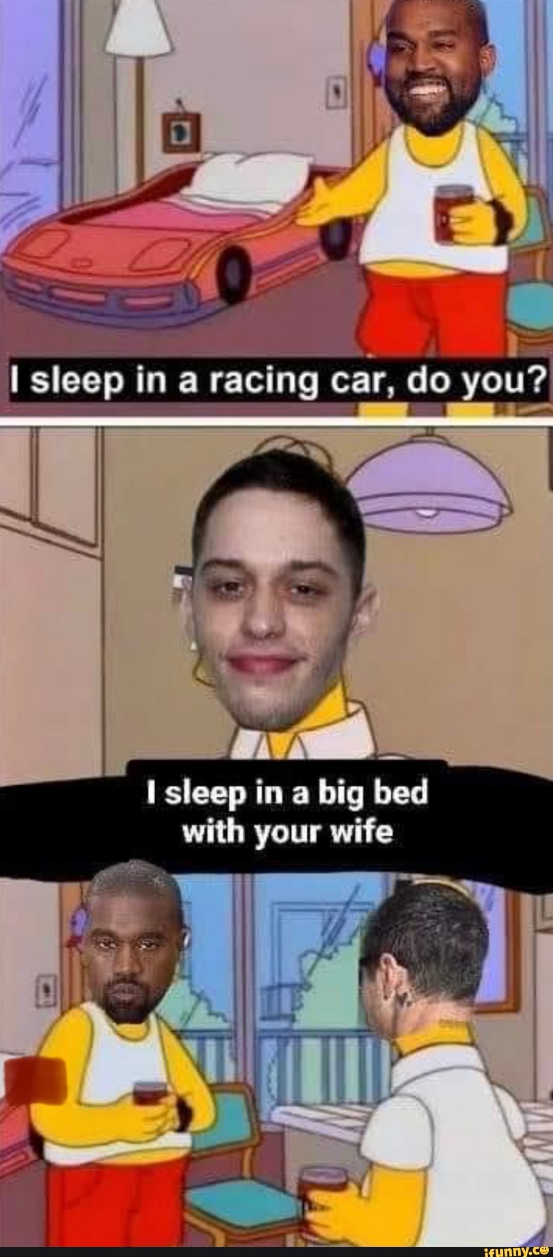 Sleep in racing Ng) Car, do you? sleep in big bed with your wife - iFunny  Brazil