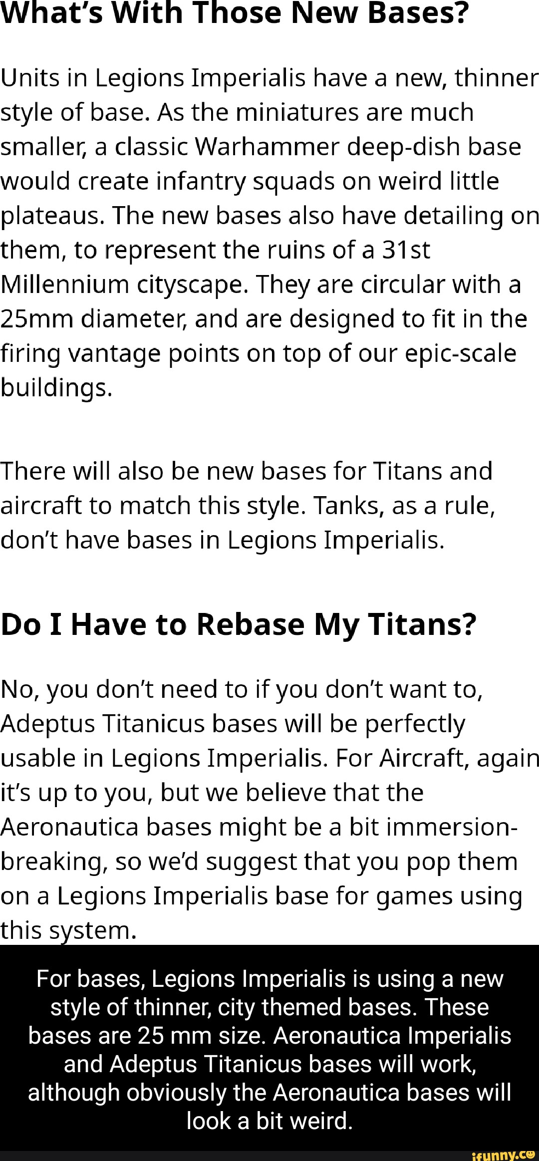 New Rules For Playing Titans in Legions Imperialis!