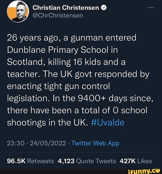 Christian Christensen 26 years ago, a gunman entered Dunblane Primary