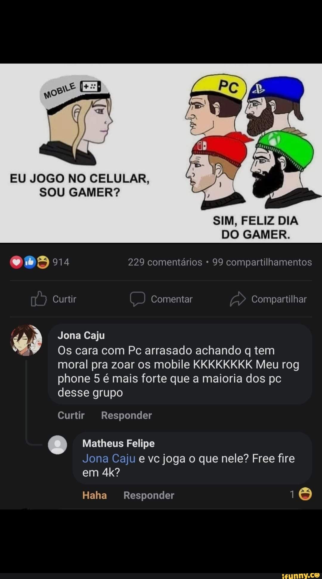 Eu vendo que fogareu atualmente é o jogo de celular mais jogado do mundo É  osúficiente nara fazer um chara: - iFunny Brazil