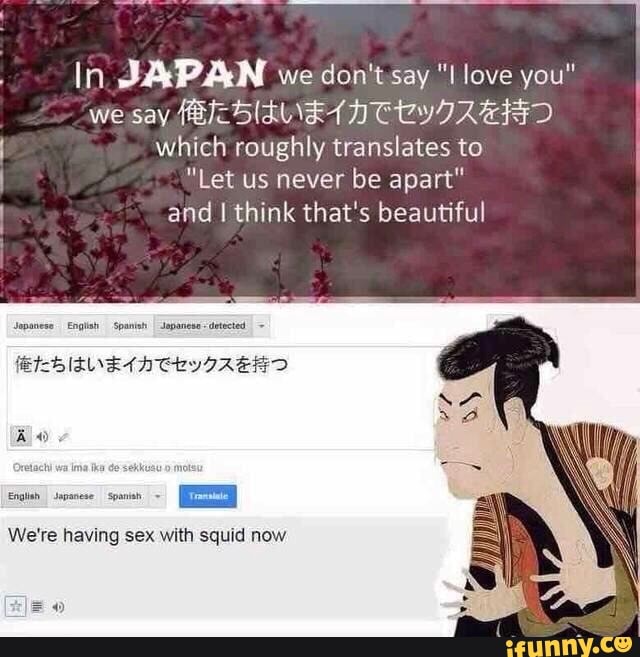 Japanese Don't Say I Love You