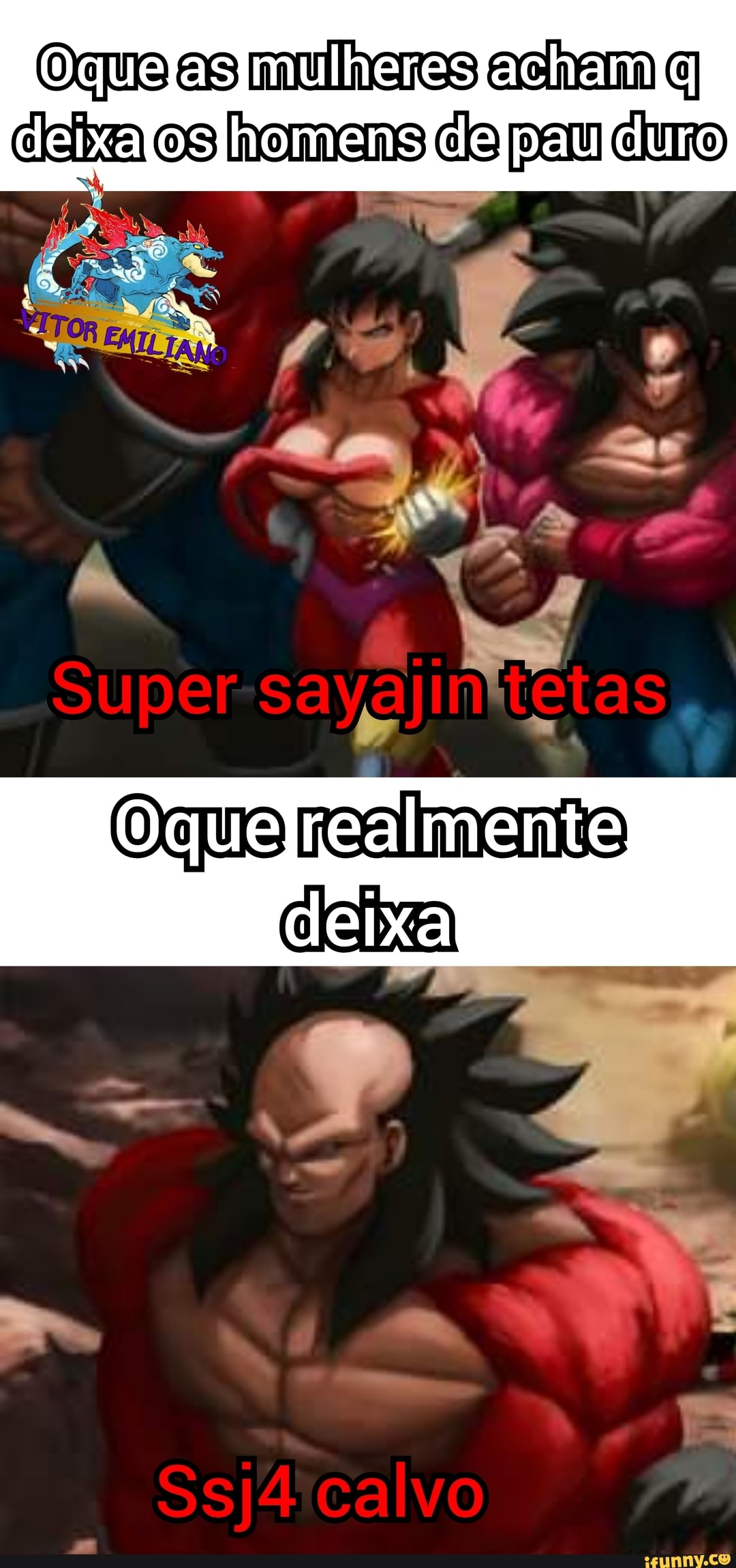 SUPER SAIYAJIN 4 MULHER  NÃO PODE SER VERDADE 