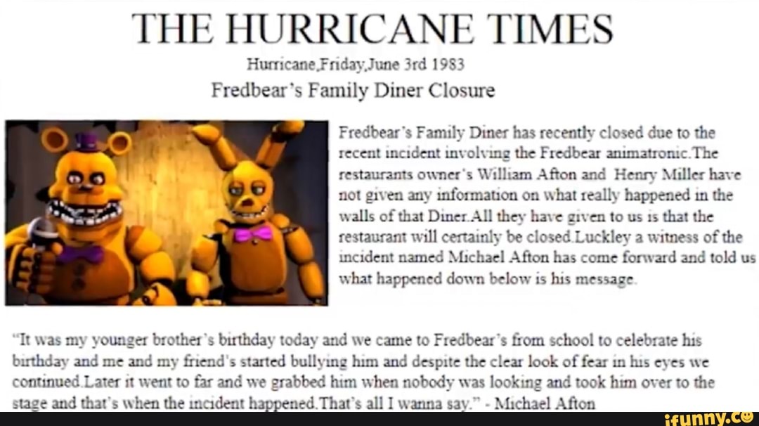 Fredbear's Family Diner 1983 - The Reveal & Mr Afton (Reaction  Breakdown) 