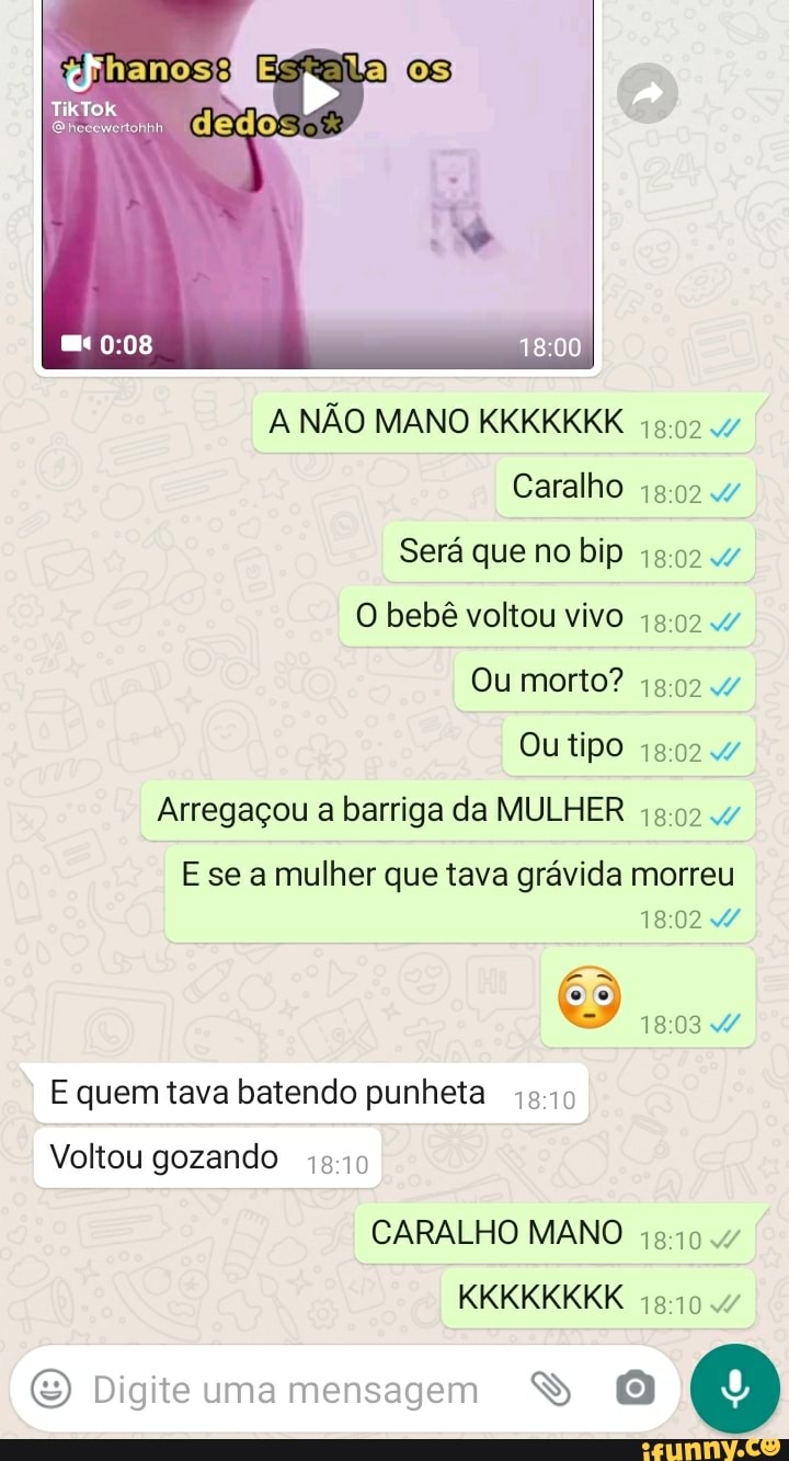 O whecewertohhh A NÃO MANO KKKKKKK Caralho .47 Será que no bip O bebê  voltou vivo