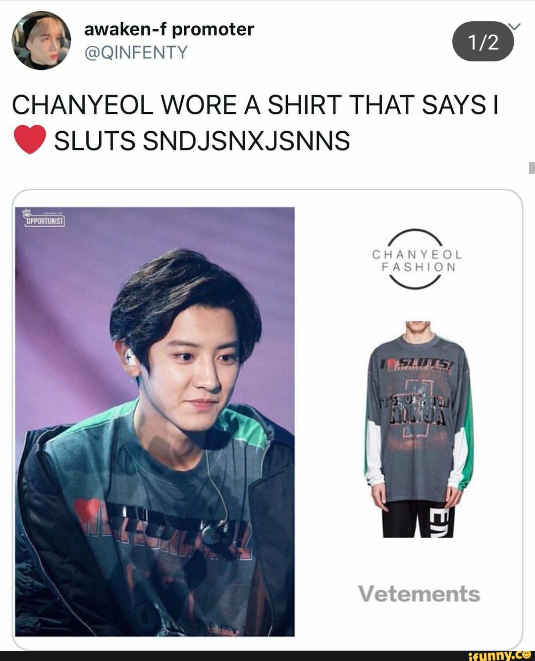 Chanyeol vetements online