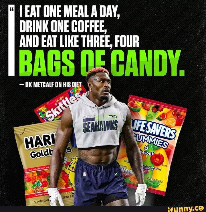 Does DK Metcalf Really Eat 3-4 Bags of Candy Every Day? - SET FOR SET