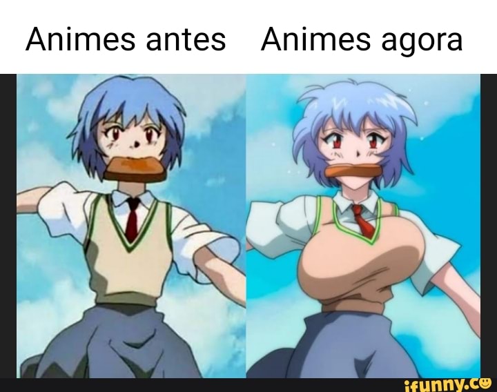 Memes sobre anime antes Memes sobre anime hj em dia animes foto