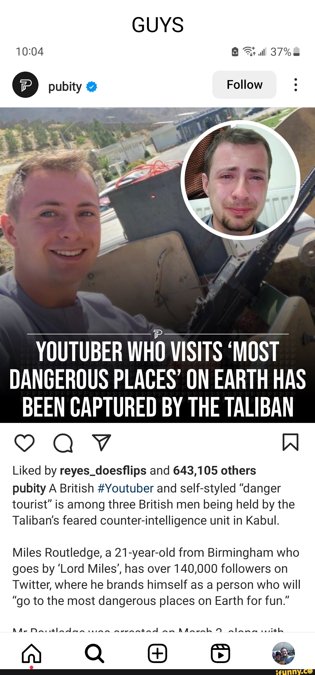 Youtuber who visits most dangerous places