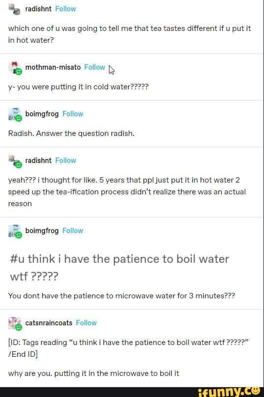 Bruh, what did I wake up to? which one of u was going to tell me that