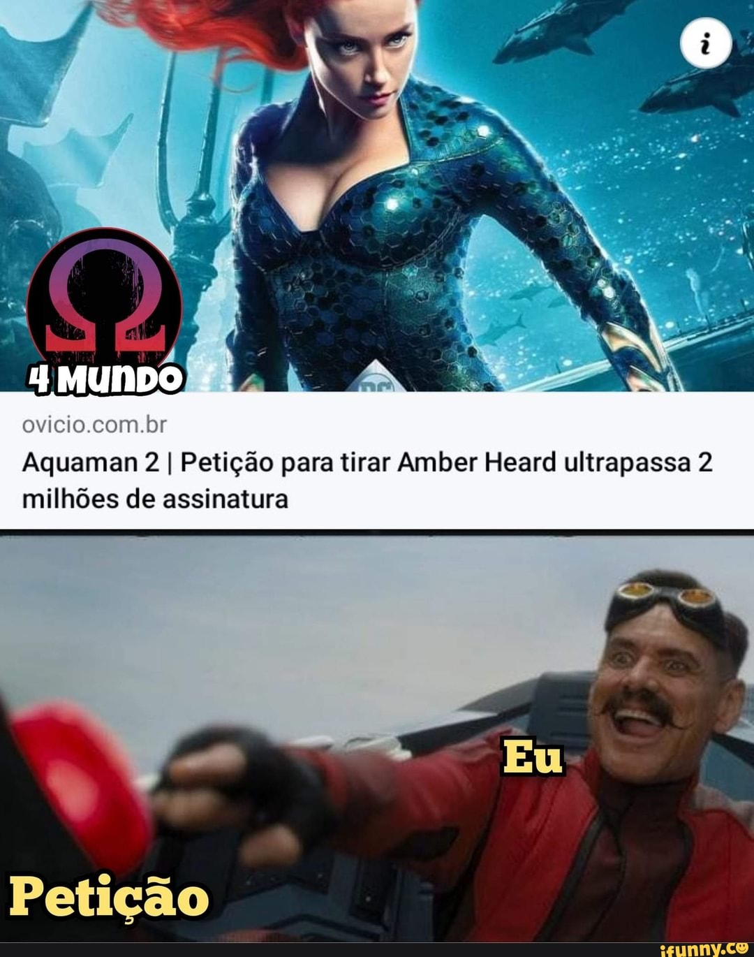 Petição para tirar Amber Heard de 'Aquaman 2' tem 2 milhões de assinaturas