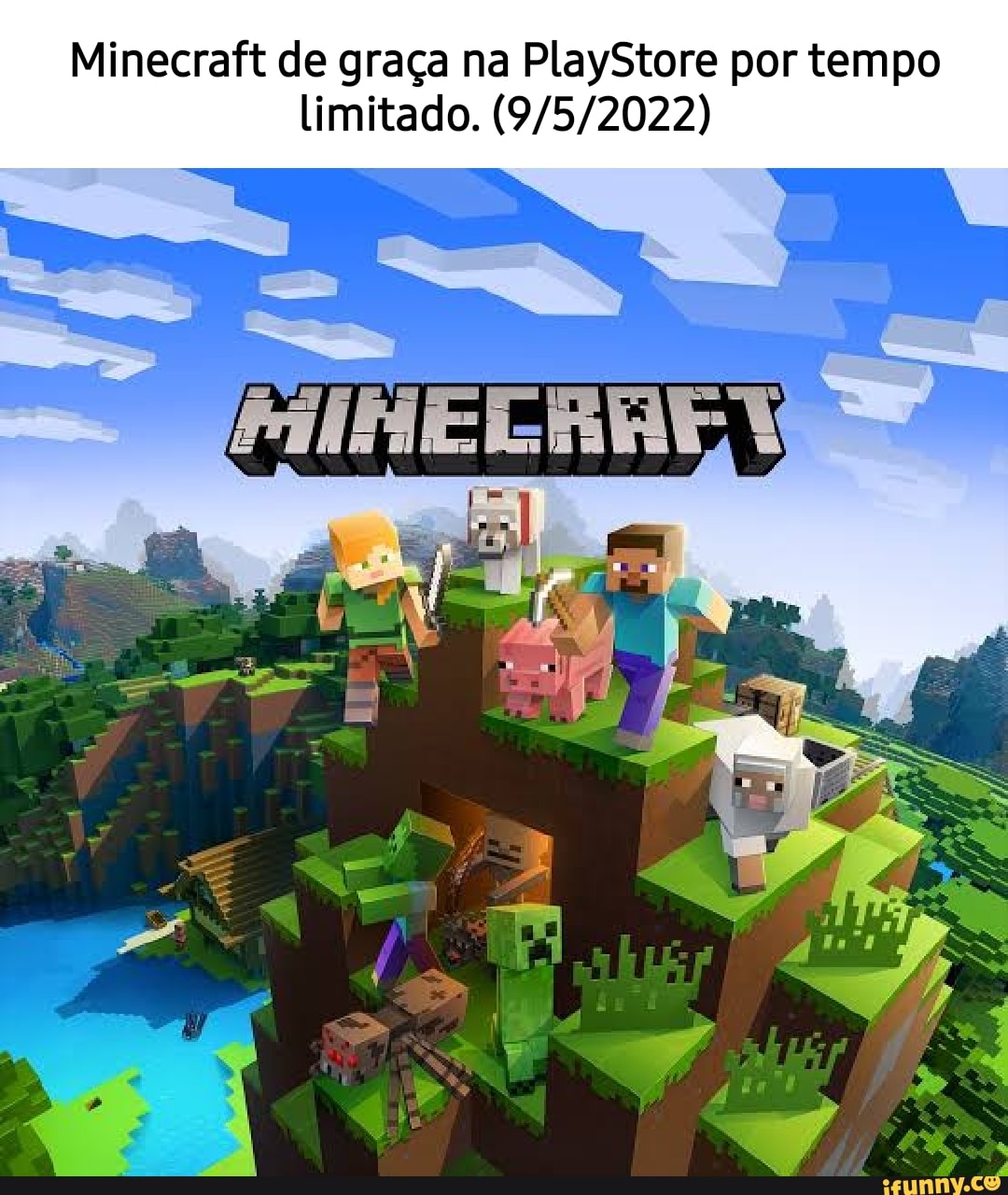 Comunidade de Minecraft on X: minecraft de graça na playstoreeee   / X