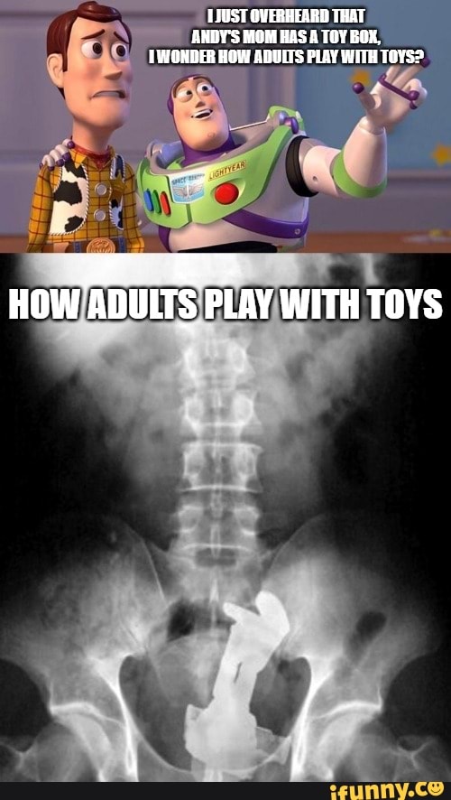 How Adults Play with Toys OVERHEARD THAT AMBY S MOM HAS A TOY