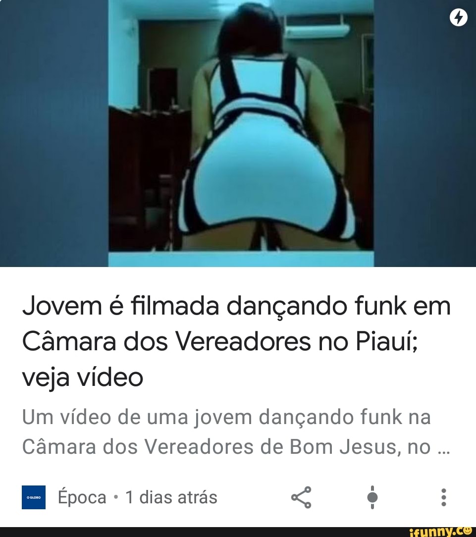 Jovem é filmada dançando funk em Câmara dos Vereadores no Piauí; veja vídeo  Um vídeo de