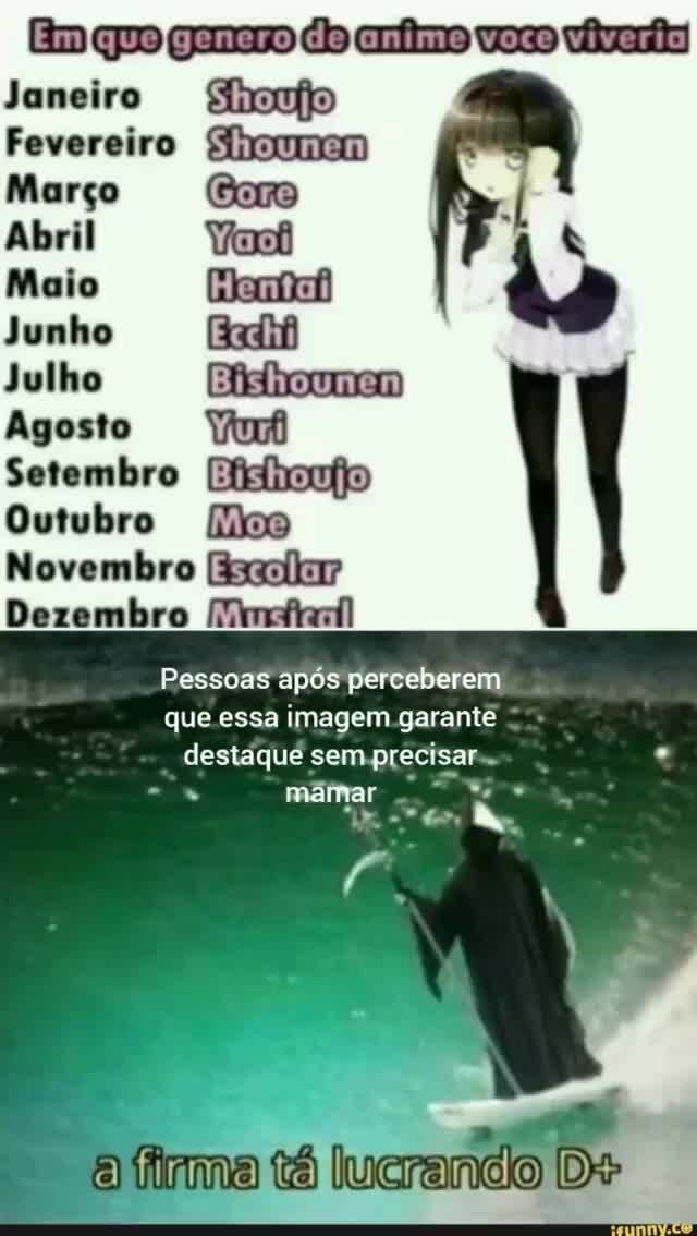 Qual anime você viveria?