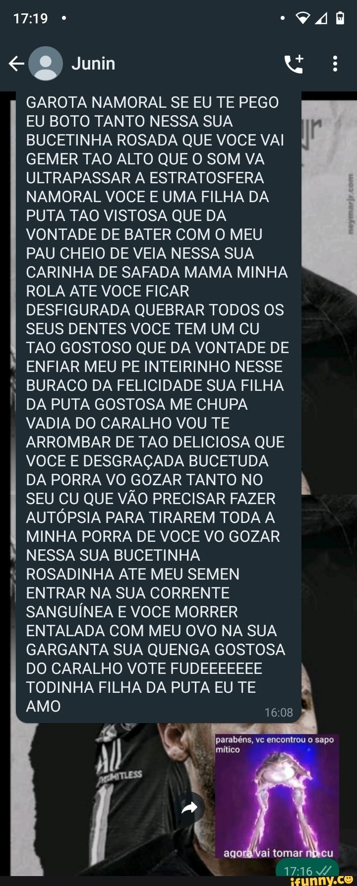 2) Junin R$ GAROTA NAMORAL SE EU TE PEGO EU BOTO TANTO NESSA SUA BUCETINHA  ROSADA