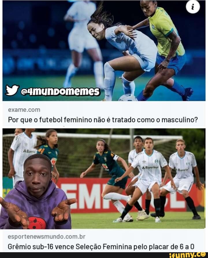 Por que o futebol feminino não é tratado como o masculino