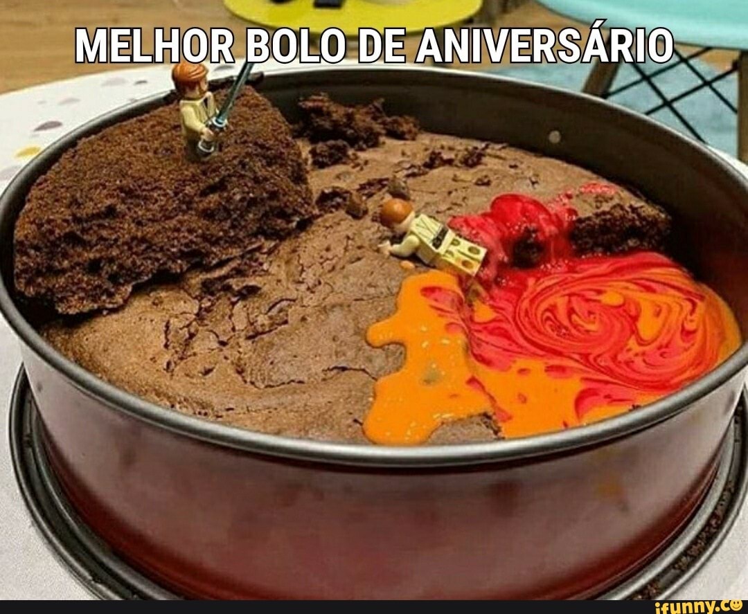 Ganhei um bolo do minecraft redondo - iFunny Brazil