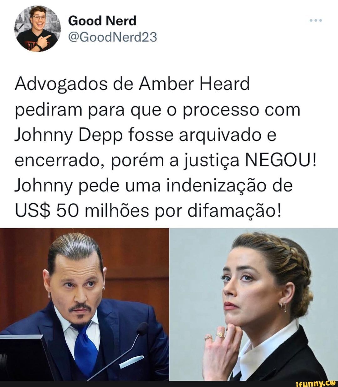 Amber Heard não tem dinheiro para pagar US$ 10 milhões a Johnny Depp, diz  advogada