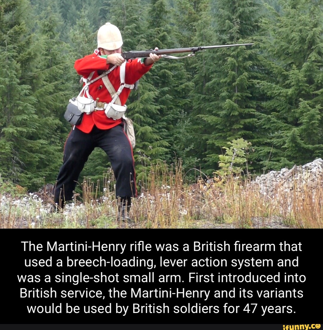 The Martini-Henry Rifle Was A British Firearm That Used A Breech ...