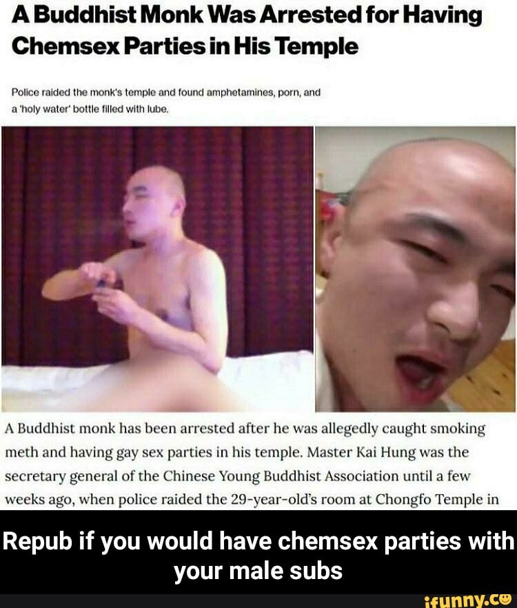 750px x 882px - A Buddhist Monk Was Arrested for Having Chemsex Parties in His Temple  Police raided the monk's